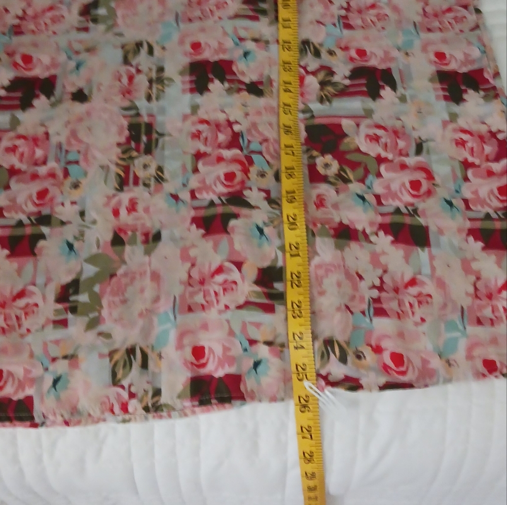 💰Cold shoulder sleeveless floral blouse. Large - Picture 5 of 5